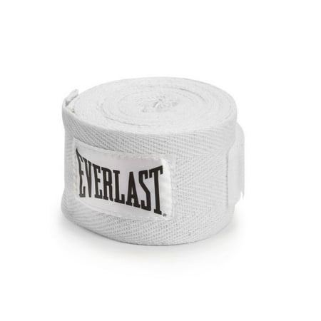 White Everlast 120 Inch Polyester Cotton Boxing Sparring Training Hand Wraps
